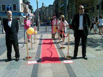 Red carpet welcome in the East