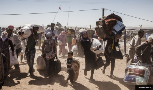 Syria refugees crossing into T