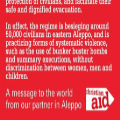 Heartfelt plea from Aleppo NGOs