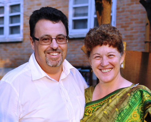 Megan Barker with her husband Allan