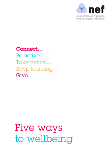 5 ways to wellbeing