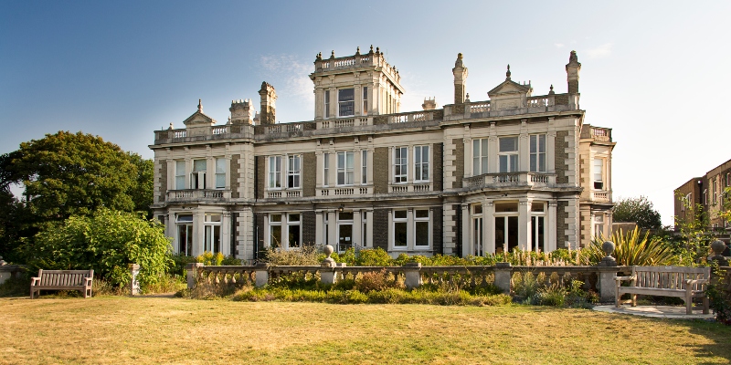 The former Spurgeon's College building, set against blue sky