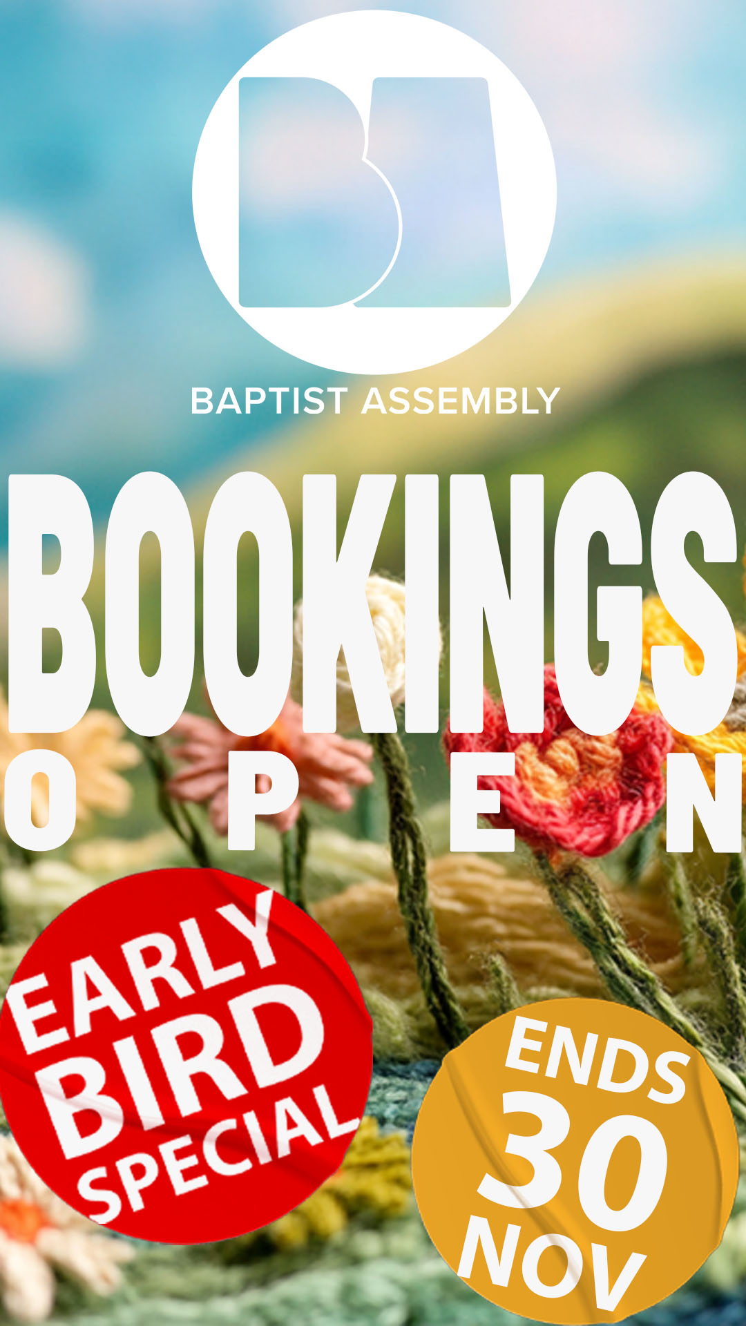 BookingsOpenEarlyBird