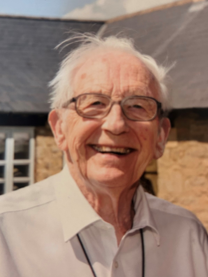 The Revd Dr Raymond Brown, smiling