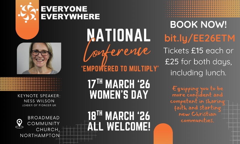 EE March conference flyer, featuring details of the conference and a photo of keynote speaker Ness Wilson