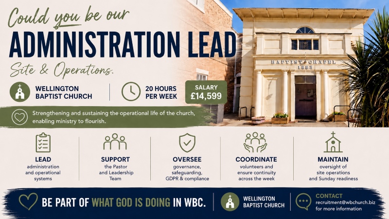 Wellington Baptist Church job 