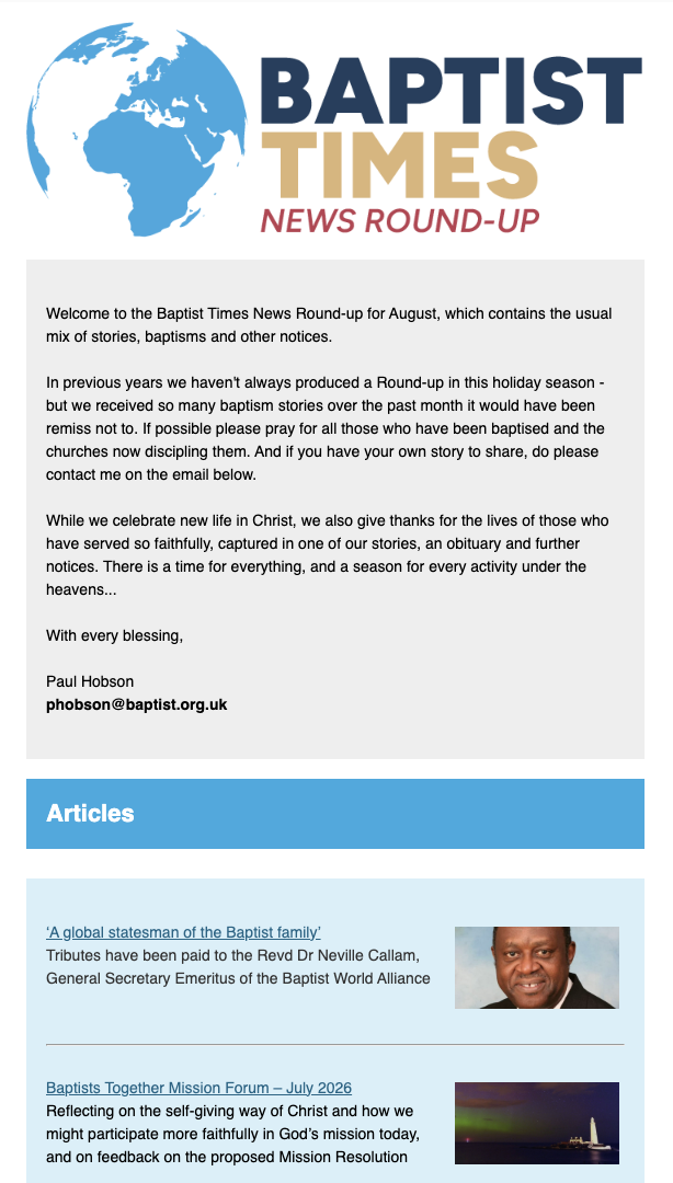 BT Round-up August