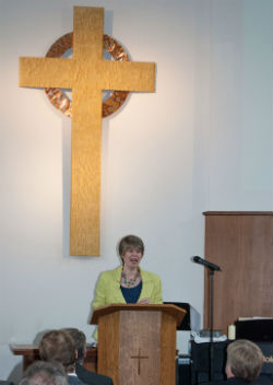 Lynn preaching