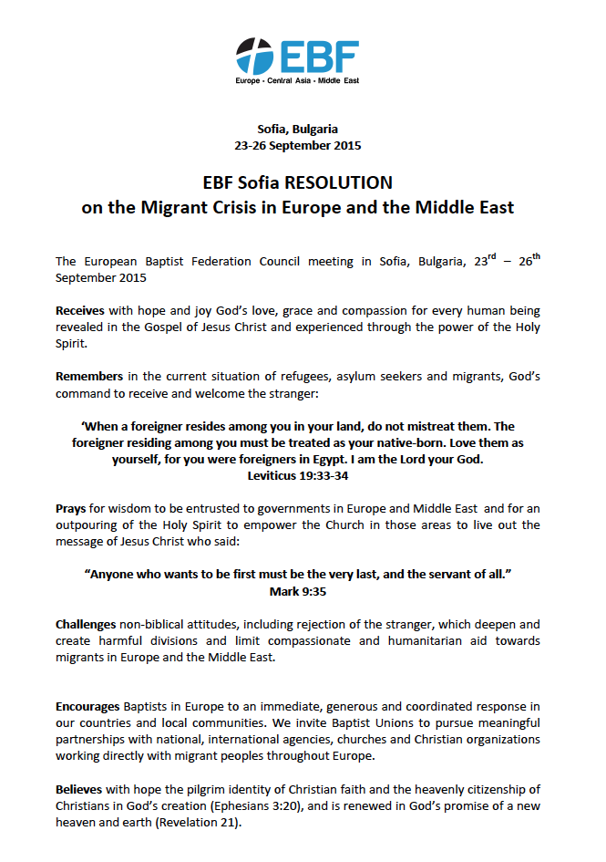 EBF resolution