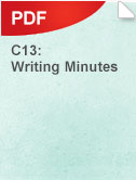 C13 Writing Minutes