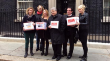 Hunger petition taken to Downing Street